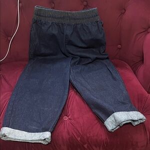 Men's Navy Jean Wide leg chef pants